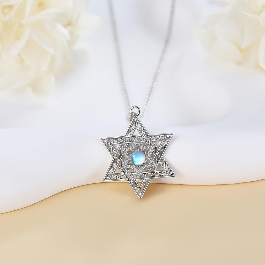 Star of David Necklace Birthday Gift for Women Sterling Silvery Magen Star of David Messianic Jewish Jewelry Birthday Gift for Women