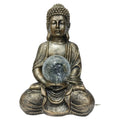 1pc Solar-Powered Buddha Statue with LED Light, Resin Garden Sculpture, Outdoor Balcony Yard Decor, Rustic Artistic Buddhism Figurine, Automatic Illumination At Dusk, for Yard Lawn Home Decor, Housewarming Gift,  Level IP44