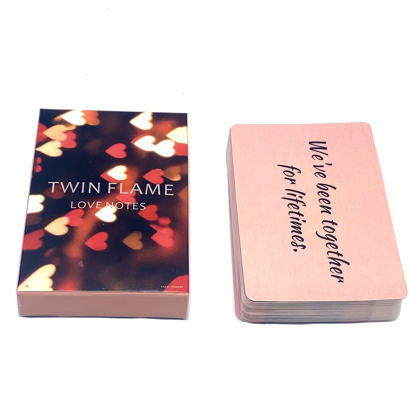 Twin Flame Love Notes - Romantic Game Cards for Couples, 45-Card Deck, Divination Cards