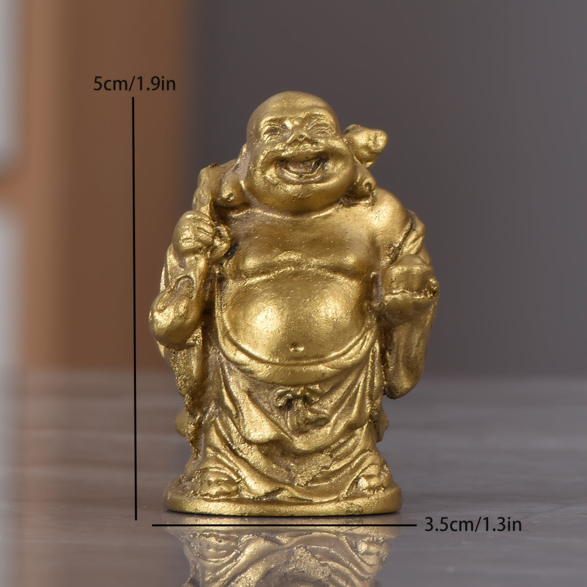 6pcs Antique Auspicious Buddha Statue Resin Ornament, Resin Ornament, Feng Shui Buddha Statue Ornament, Indoor Small Ornament, Car Small Ornament