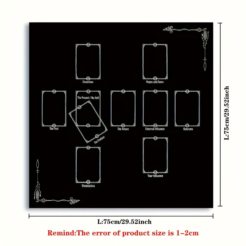 Multifunctional Tarot Card Tablecloth - Durable 100% Polyester Cloth