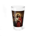 Jesus Portrait 16oz Glass — Religious Glass for Christian Gifts & Easter