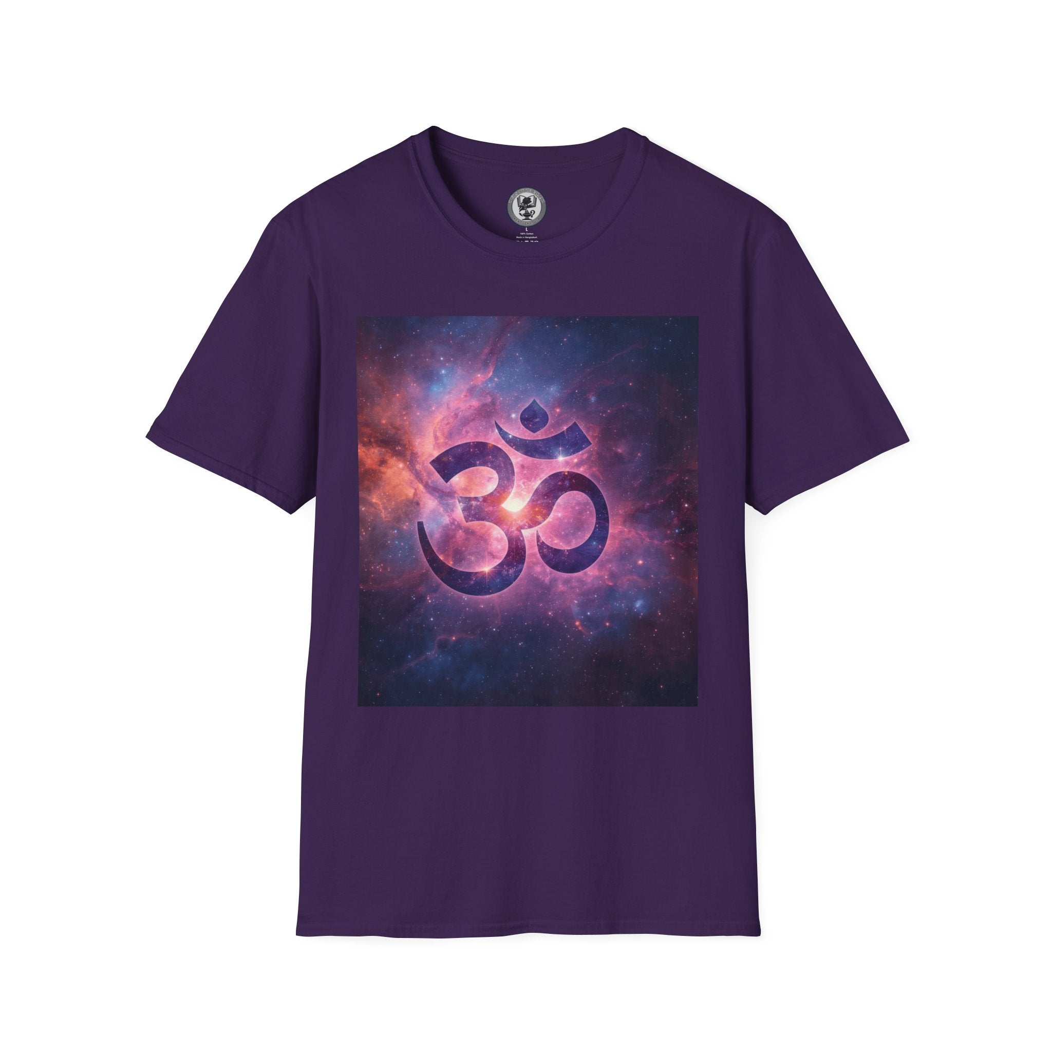 OM Symbol Galaxy T-Shirt — Cosmic Yoga Spiritual Tee