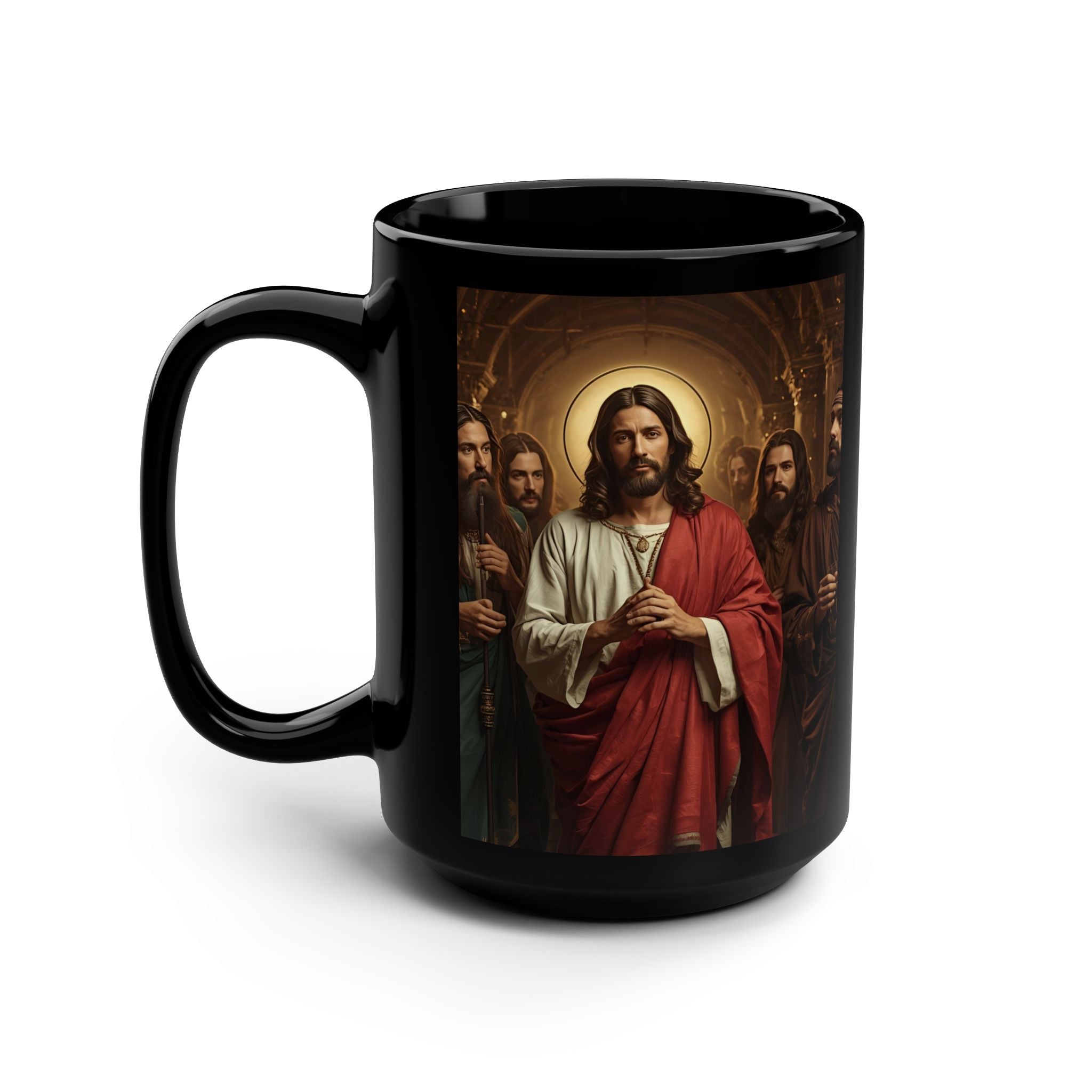 Jesus Art 15oz Black Mug –  Coffee Cup