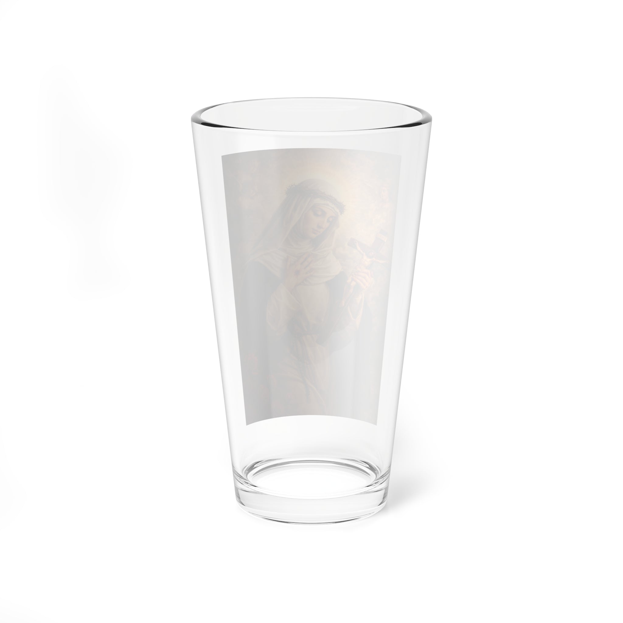St Catherine of Siena — Vintage St Catherine of Siena 16oz Glass