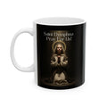 Saint Dymphna Black Ceramic Mug  — 11oz