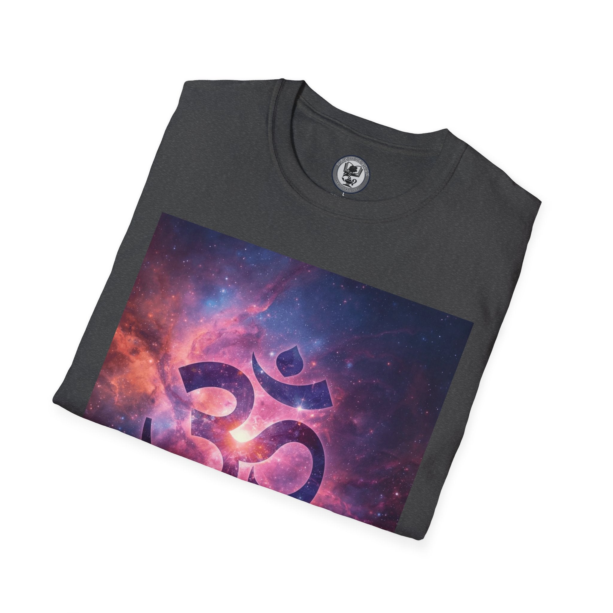 OM Symbol Galaxy T-Shirt — Cosmic Yoga Spiritual Tee