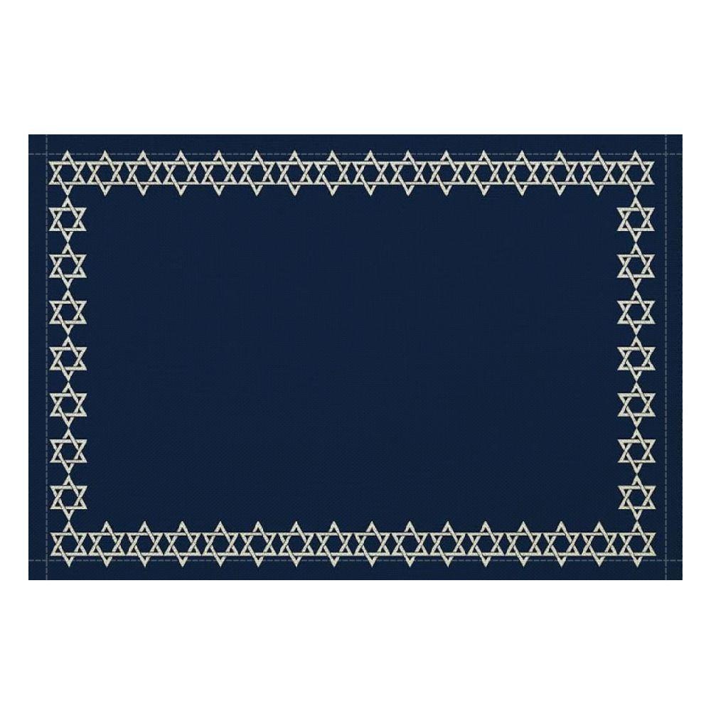 4pcs/6pcs Star of David Jewish Passover Table Mat Linen Indoor and Outdoor Table Mat Suitable for Birthday Party, Christmas Restaurant and Buffet Home Decoration Size 11.81*17.72inch, Buffet Tableware, Home Celebration, Elega