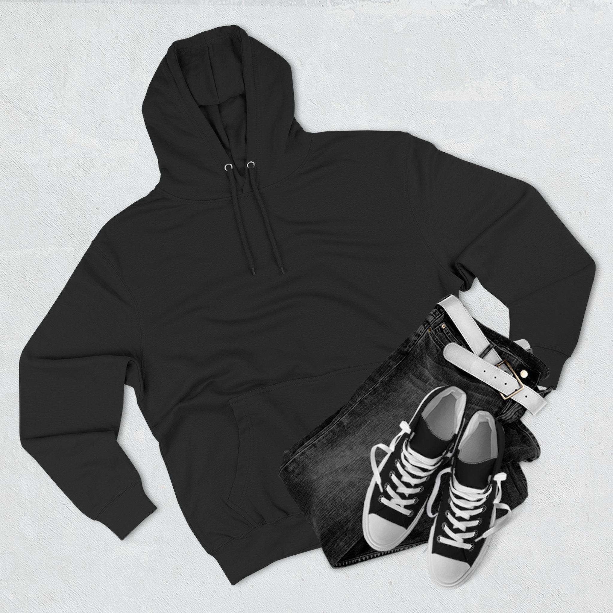 Cosmic Rose Cross Hoodie — Spiritual Rosicrucian Graphic Pullover