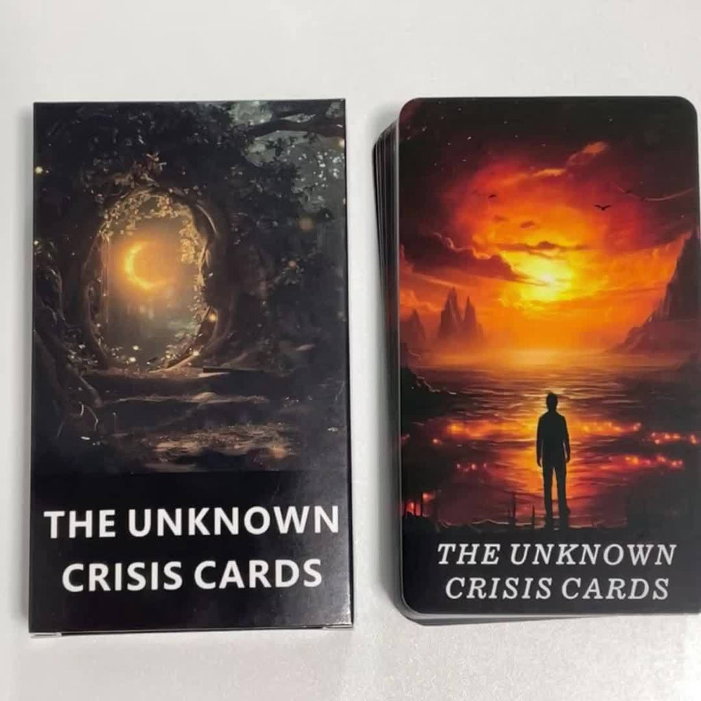 Unknown Crisis Oracle Cards, Prophecy Tarot Deck, Clarity Cards, Fortune Telling Toys, Taro For Beginners With PDF Guidebook, 12x7cm Cards