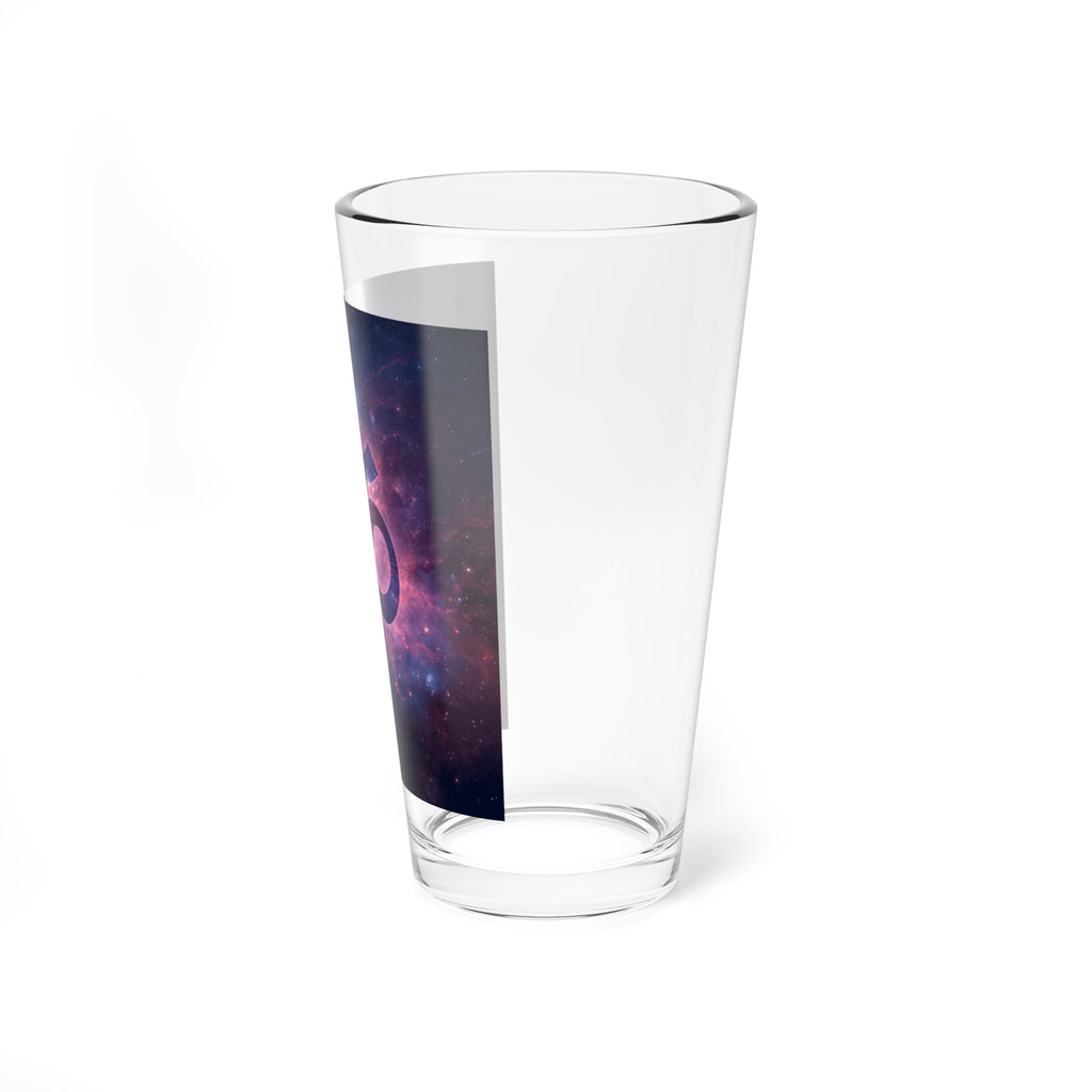 Om Symbol Galaxy Glass — 16oz Cosmic Meditation Drinking Glass