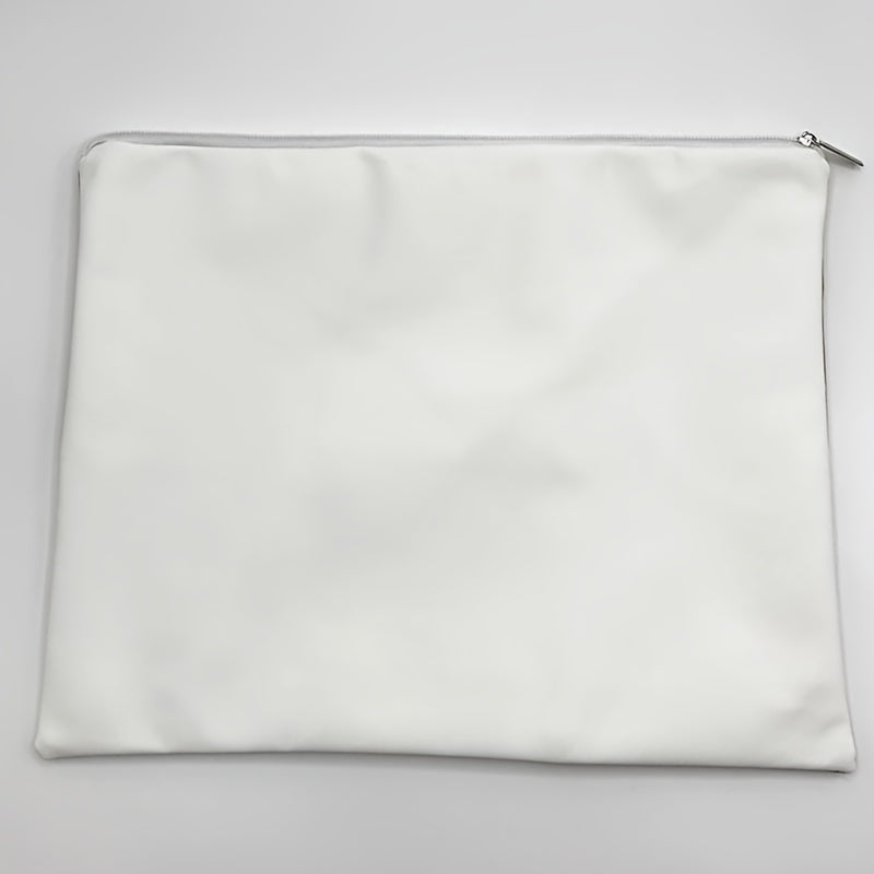 [Embroidered|Hebrew Letter] Embroidered Hebrew Letter Tallit Bag | 1pc Faux Leather Pouch for Jewish Prayer Shawl