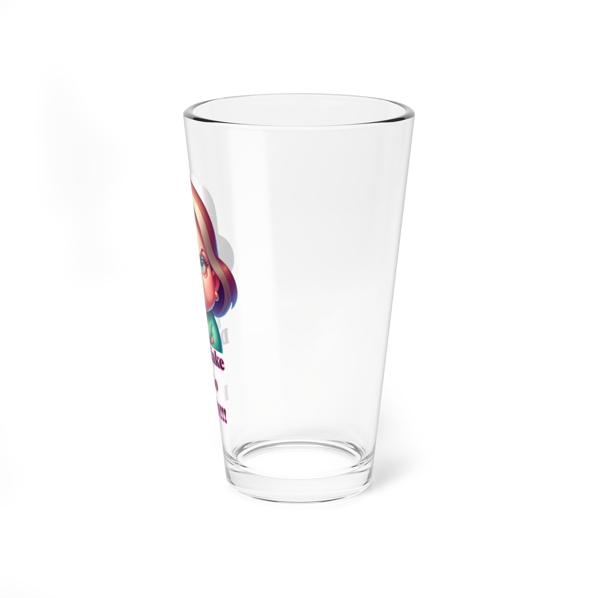 Mixing Glass – "Don't Make Me Go KAREN!!" Funny 16oz Glass