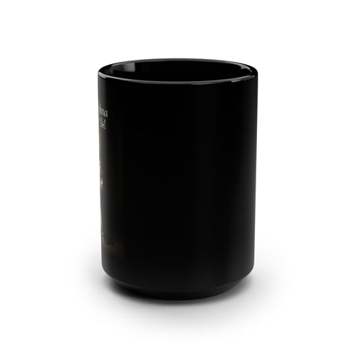 15oz Saint Dymphna Black Mug