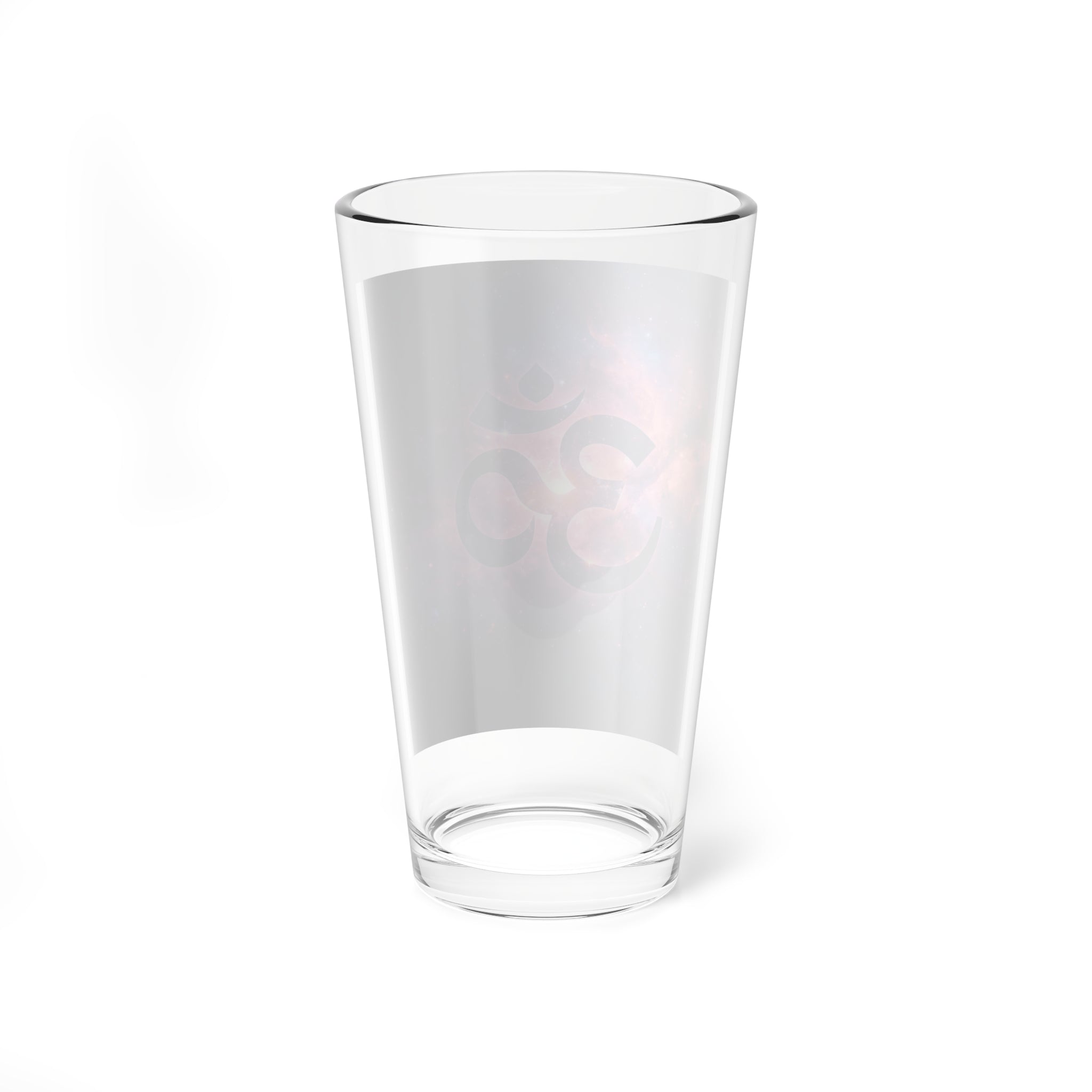 Om Symbol Galaxy Glass — 16oz Cosmic Meditation Drinking Glass