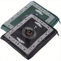 2pcs, Portable Travel Prayer Mat With Compass, Waterproof Polyester Prayer Mat, Muslim Travel Prayer Mat, For Ramadan Gifts (23.62inch×39.37inch)