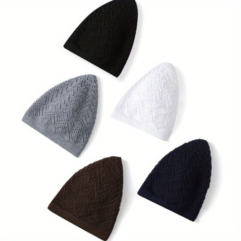 Fashion Knitted Hat For Men, Turkish Style Ethnic Hat, Classic Muslim Hat For Men