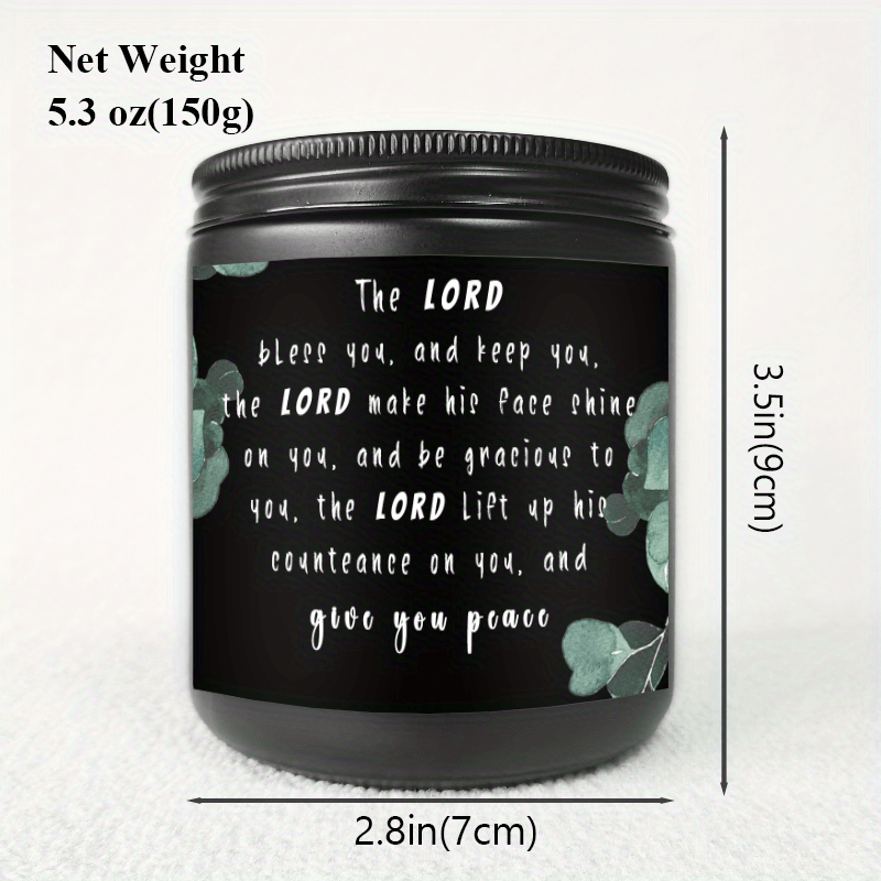 Devotional Prayer Lavender Candle Gifts for Men Women mom dad grandma and grandpa a teacher friend priests goddaughter graduation scripture Christian Birthday Spiritual Encouragement Catholic Jesus Believer Employee Appreciat