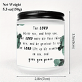 Devotional Prayer Lavender Candle Gifts for Men Women mom dad grandma and grandpa a teacher friend priests goddaughter graduation scripture Christian Birthday Spiritual Encouragement Catholic Jesus Believer Employee Appreciat