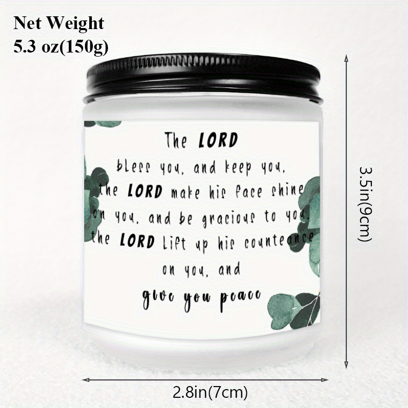Devotional Prayer Lavender Candle Gifts for Men Women mom dad grandma and grandpa a teacher friend priests goddaughter graduation scripture Christian Birthday Spiritual Encouragement Catholic Jesus Believer Employee Appreciat