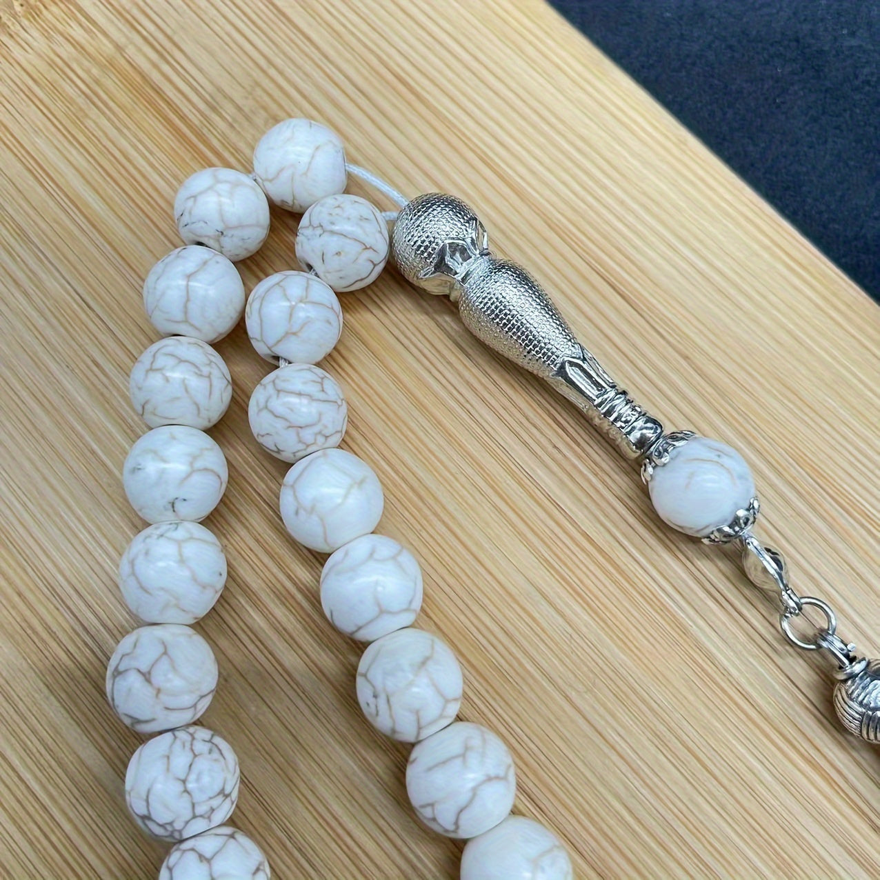1pc Faux Turquoise Muslim Prayer Beads Bracelet, For Daily, Ideal Birthday Gift