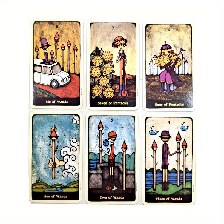 Tarot Deck, Lovers Oracle Tarot Cards, Tarot Cards For Beginners Tarot Deck Set, Black Tarot Cards With Guide Book, Tarot Cards Deck