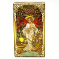 1Pc Golden Art Nouveau Tarot - Suitable for Beginners, Friends, Family Gatherings, Holiday Entertainment Card Game Props
