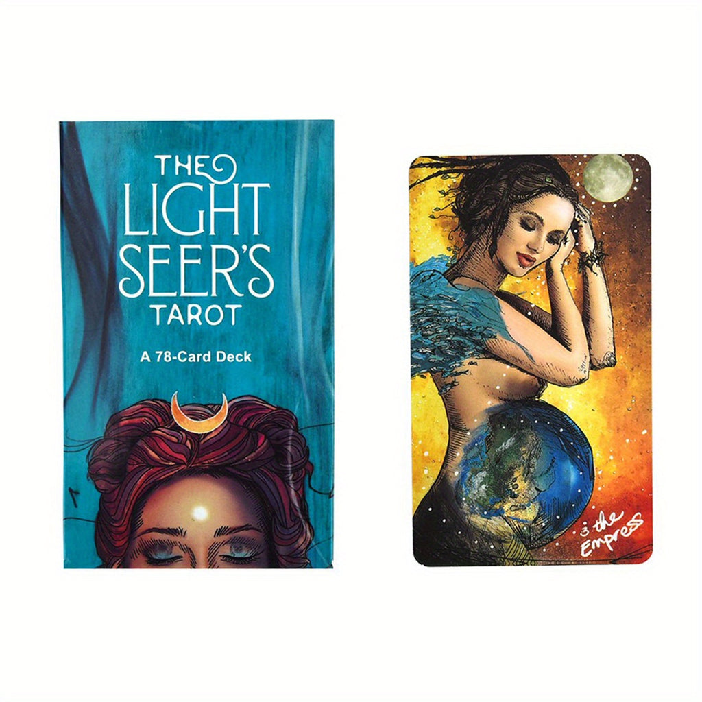 1Pc Tarot Deck - Light Seers Beginner Cards - for Friends and Family Get-Togethers Party Board Game