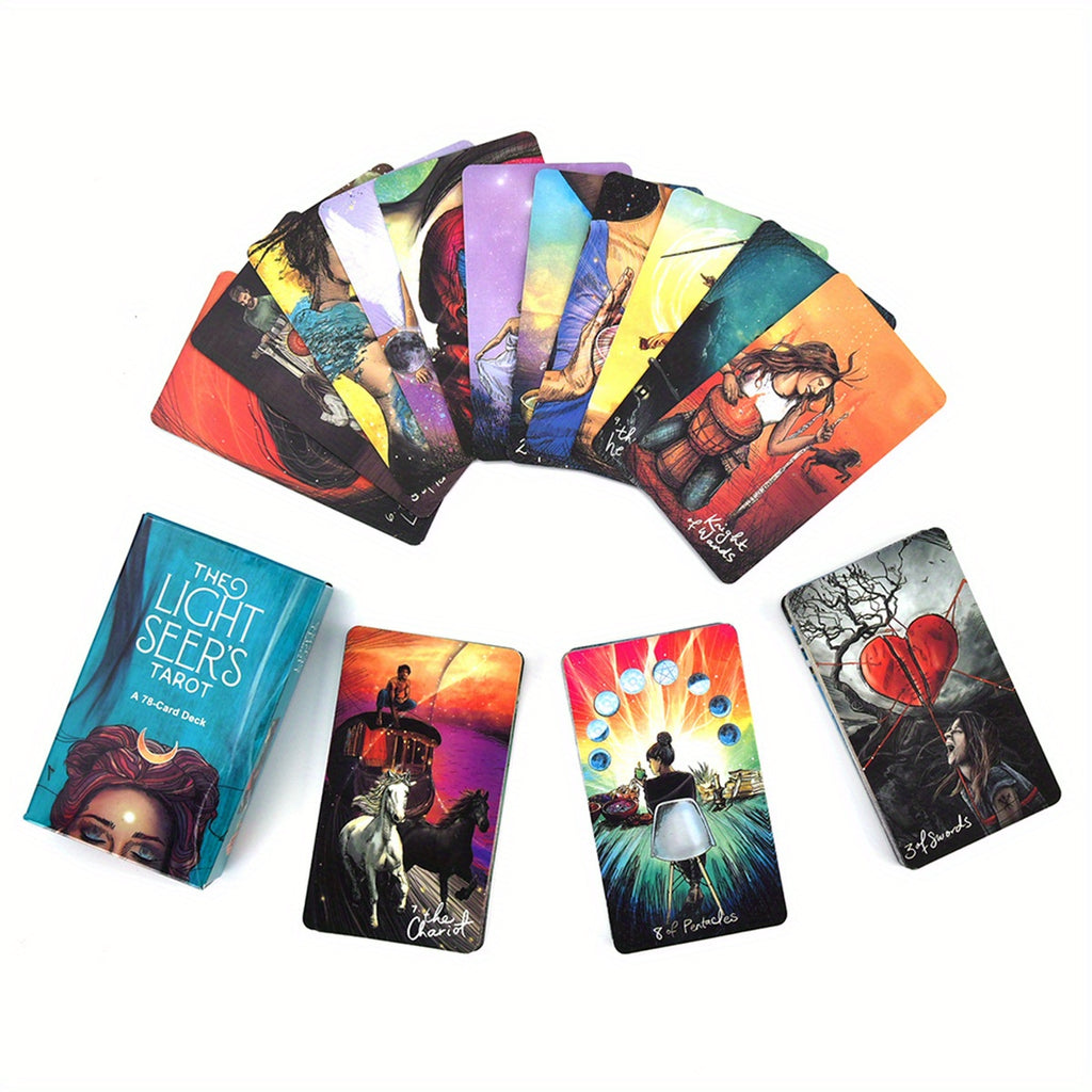 1Pc Tarot Deck - Light Seers Beginner Cards - for Friends and Family Get-Togethers Party Board Game