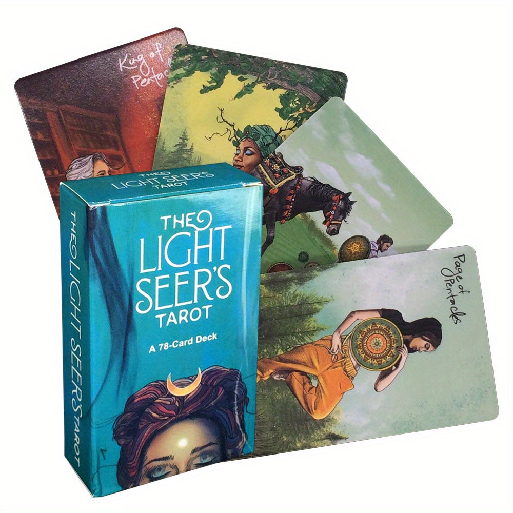1Pc Tarot Deck - Light Seers Beginner Cards - for Friends and Family Get-Togethers Party Board Game