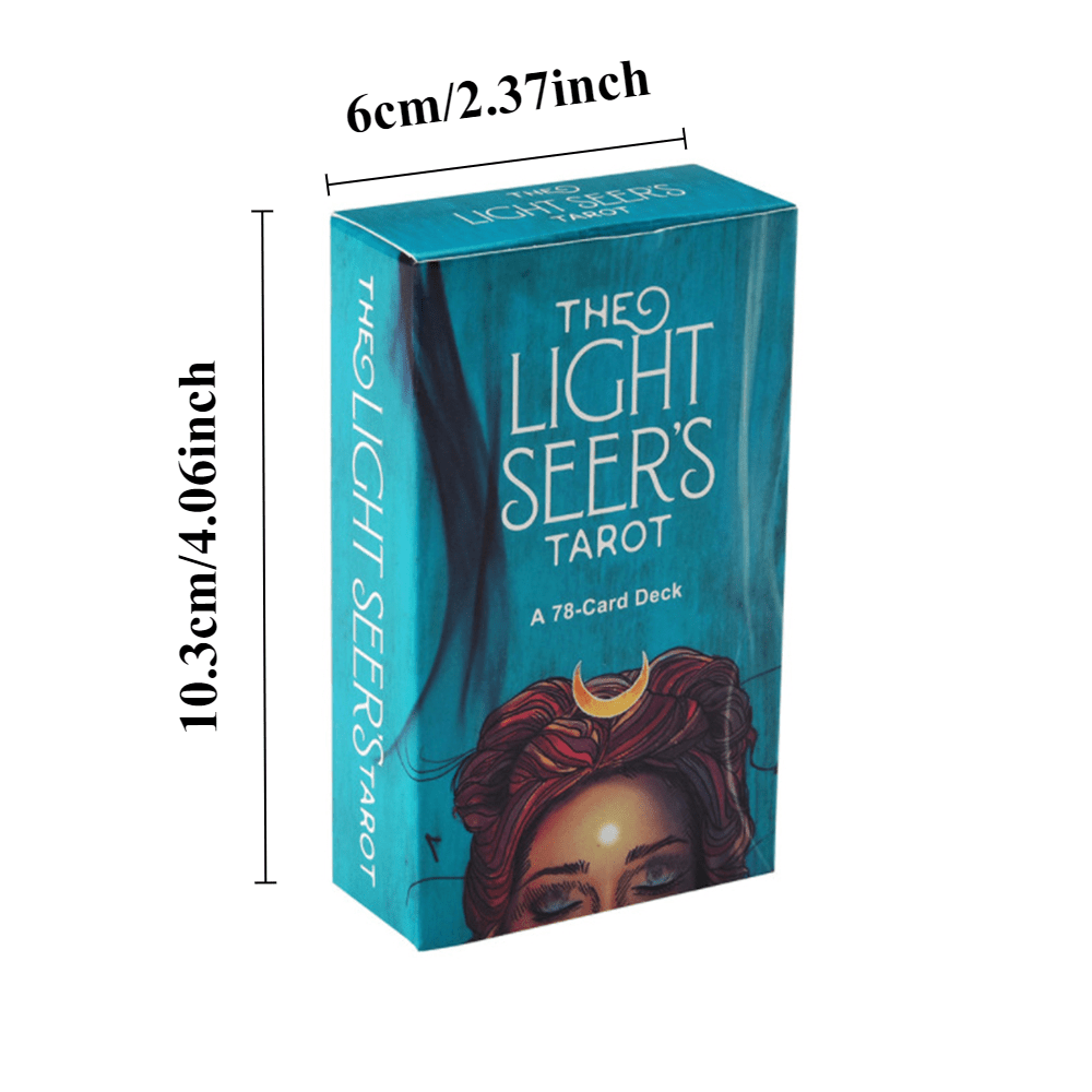 1Pc Tarot Deck - Light Seers Beginner Cards - for Friends and Family Get-Togethers Party Board Game