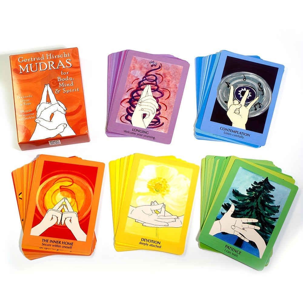 Mudras Hand Gestures, Beginner Tarot Card Set, Oracle Cards