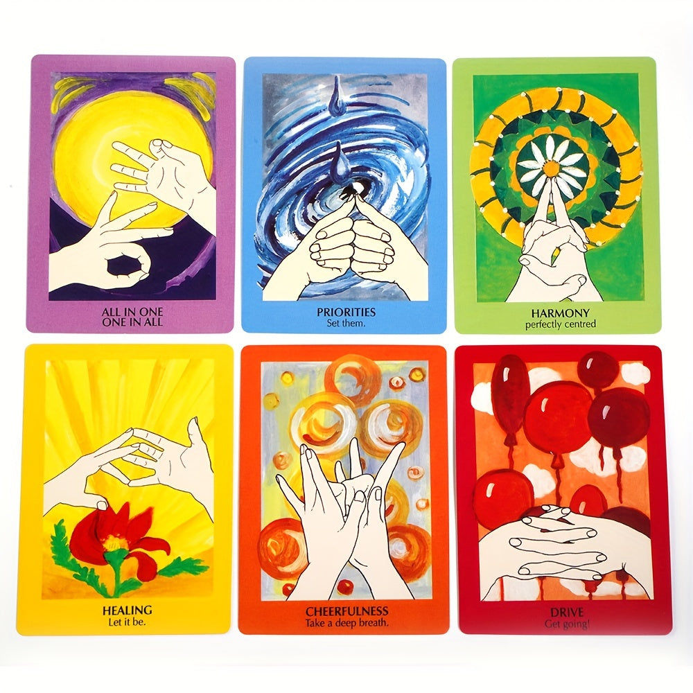 Mudras Hand Gestures, Beginner Tarot Card Set, Oracle Cards