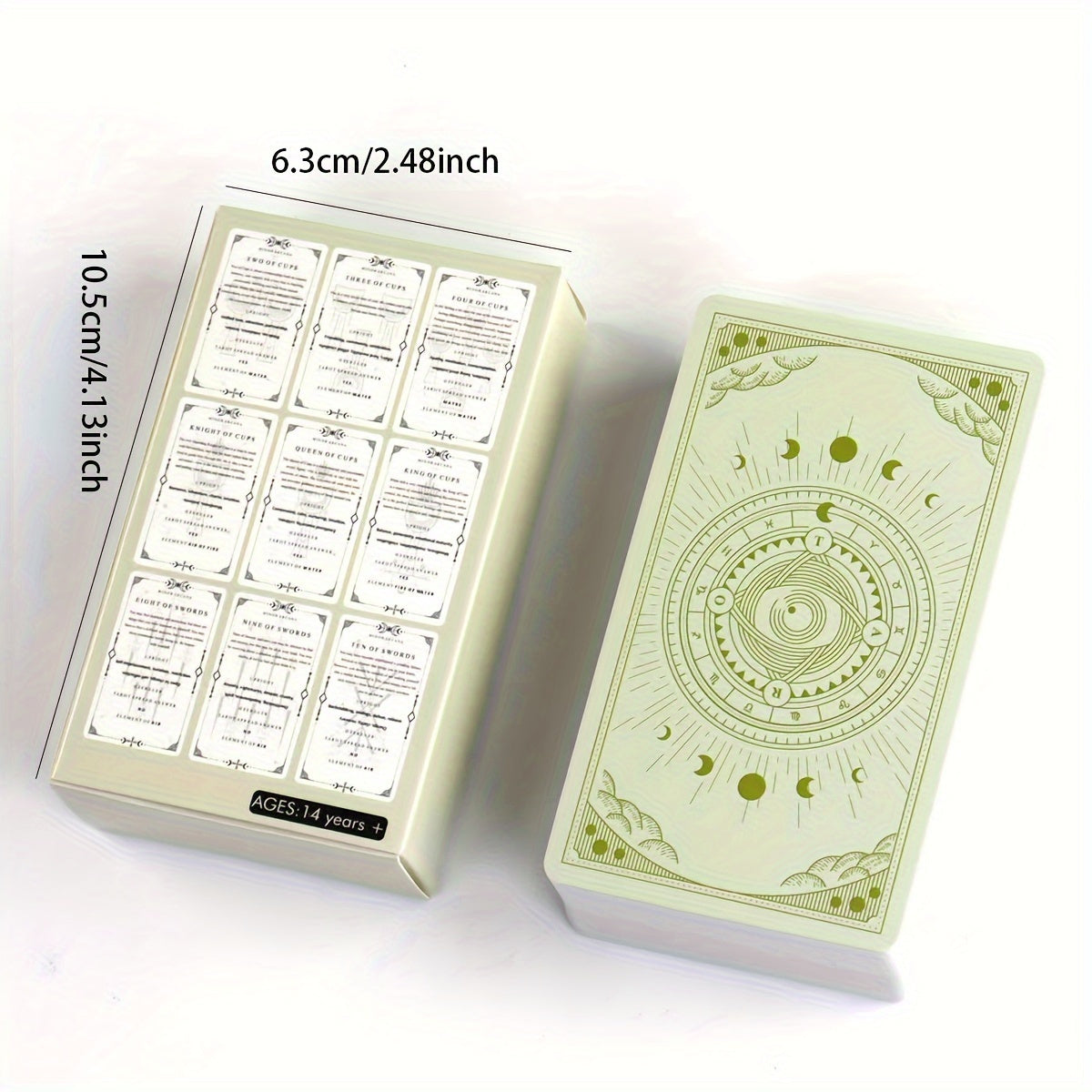 Divination Learning Deck Flashcards With Guidebook – 78-Card Divination Study Kit For Beginners, Educational Divination Cards Set For Self-Teaching, Paper Material, Ideal For Ages 18 & Up