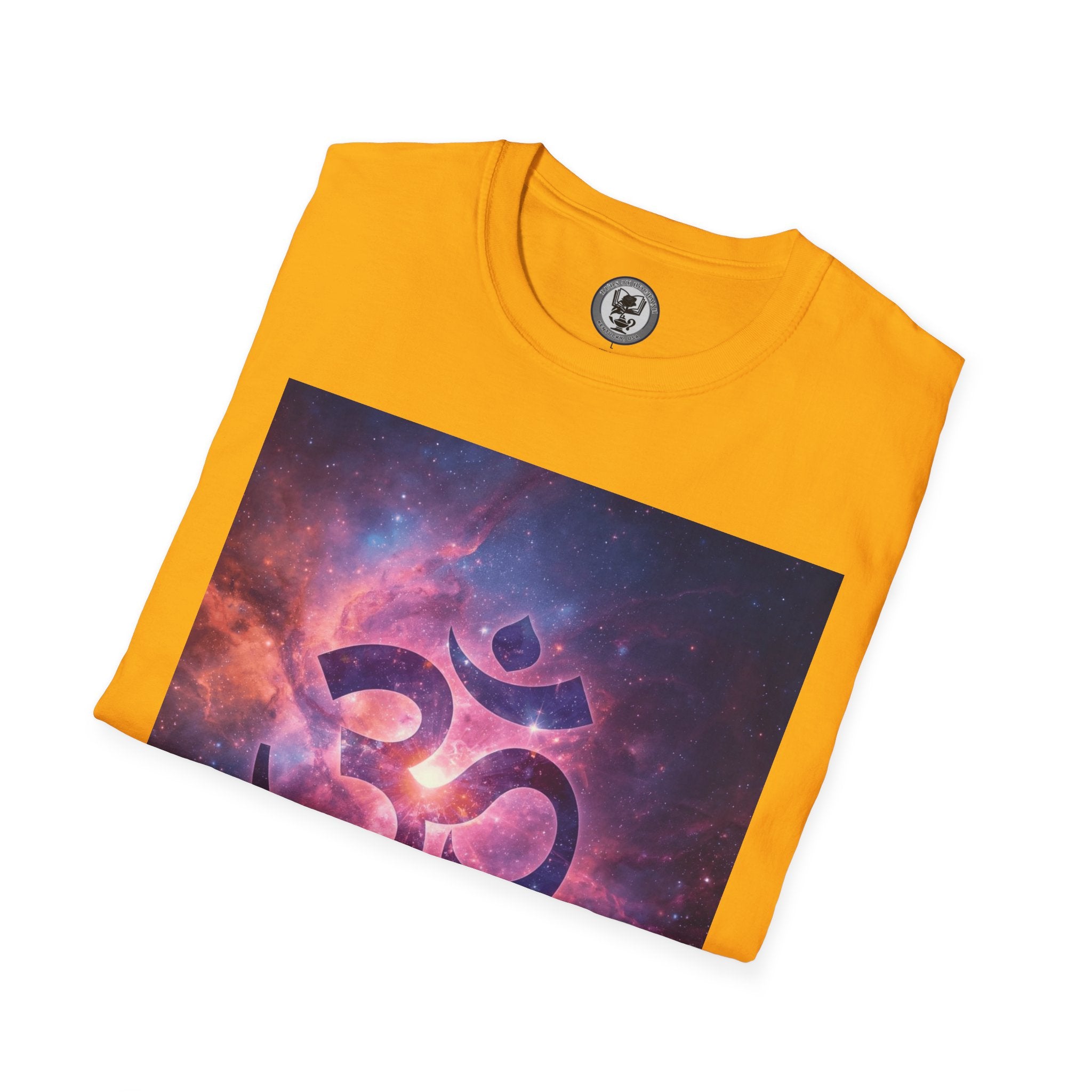 OM Symbol Galaxy T-Shirt — Cosmic Yoga Spiritual Tee