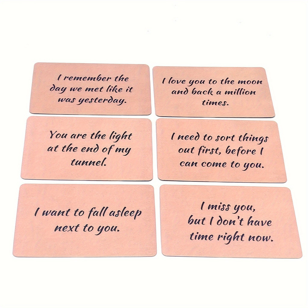 Twin Flame Love Notes - Romantic Game Cards for Couples, 45-Card Deck, Divination Cards
