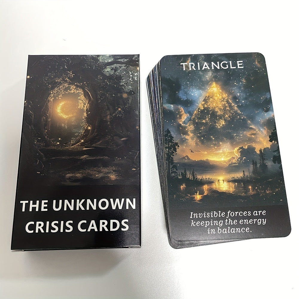 Unknown Crisis Oracle Cards, Prophecy Tarot Deck, Clarity Cards, Fortune Telling Toys, Taro For Beginners With PDF Guidebook, 12x7cm Cards