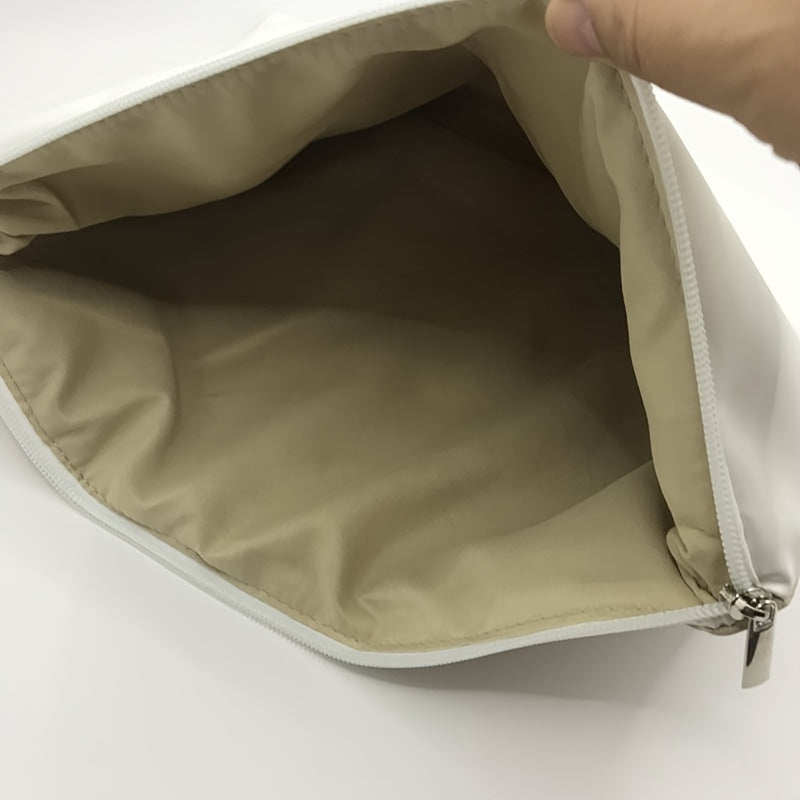 [Embroidered|Hebrew Letter] Embroidered Hebrew Letter Tallit Bag | 1pc Faux Leather Pouch for Jewish Prayer Shawl