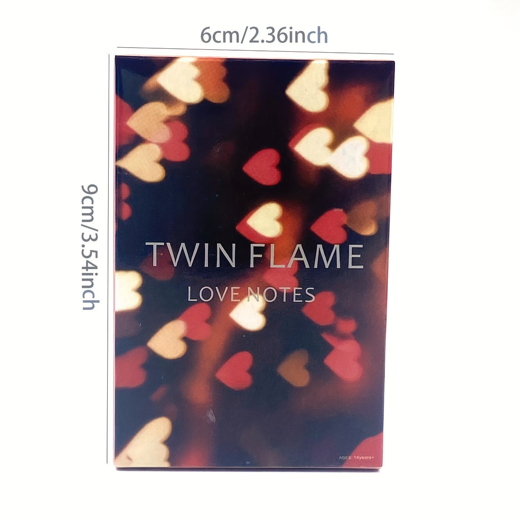 Twin Flame Love Notes - Romantic Game Cards for Couples, 45-Card Deck, Divination Cards