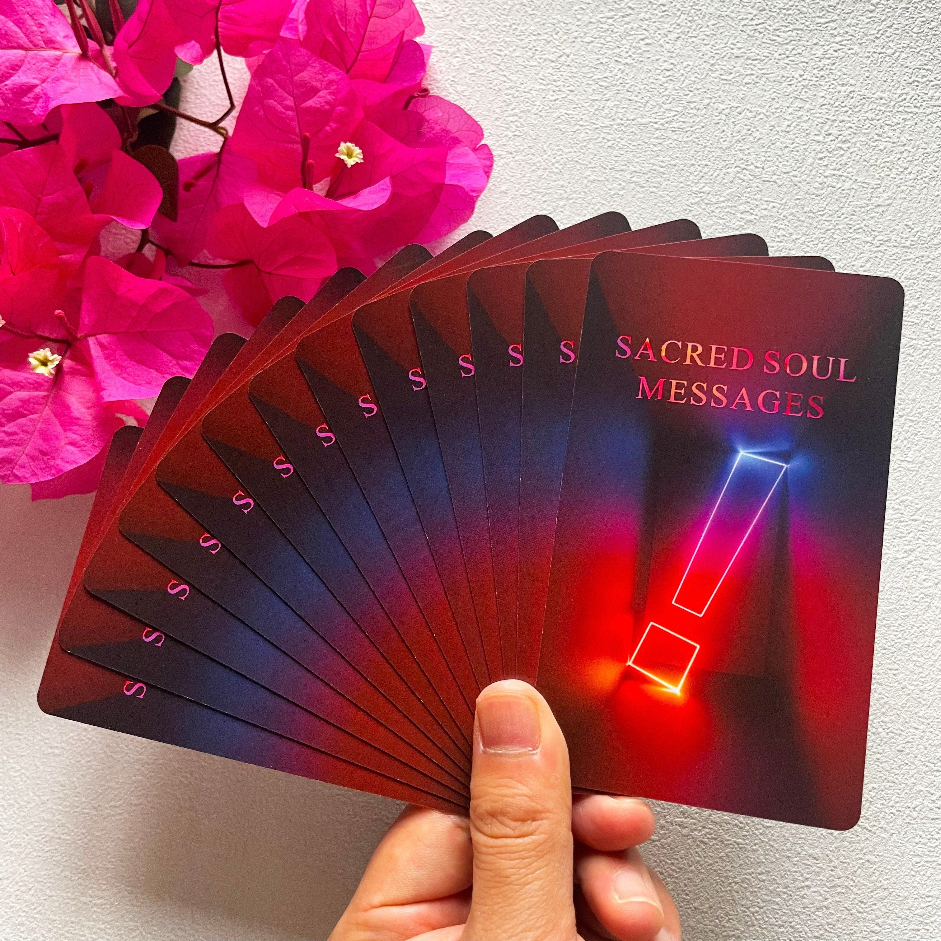 Sacred Soul Oracle Cards Deck, Higher Self Messages Oracle Cards, Tarot Cards For Beginners, Oracle Deck Combines Art, Intuition, And Ancient Wisdom To Show You The Way Forward