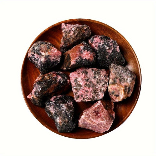 1pc/3pcs/5pcs Rhodonite Raw Stone and Stone, for Rolling and DIY Raw Stone and Crystal Natural Rock, Spiritual Crystal