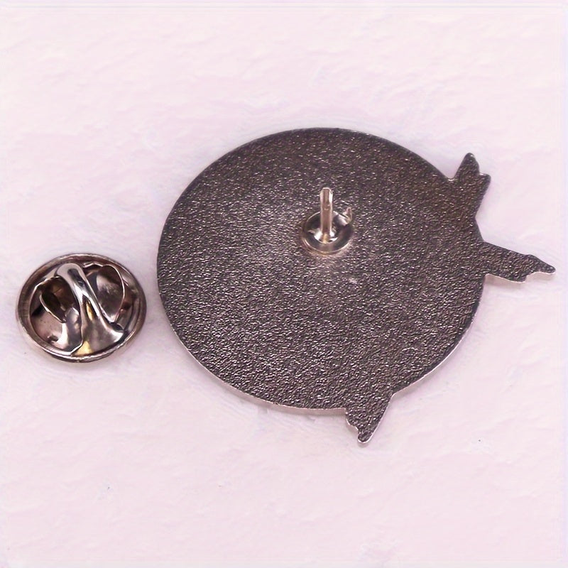 Christian Enamel Pin Brooch - Zinc Alloy 'Pray On It, Pray Over It, Pray Through It' Motivational Badge for Prayer & Faith, Spiritual Accessory for Jackets & Bags, Inspirational Gift for Ages 14+