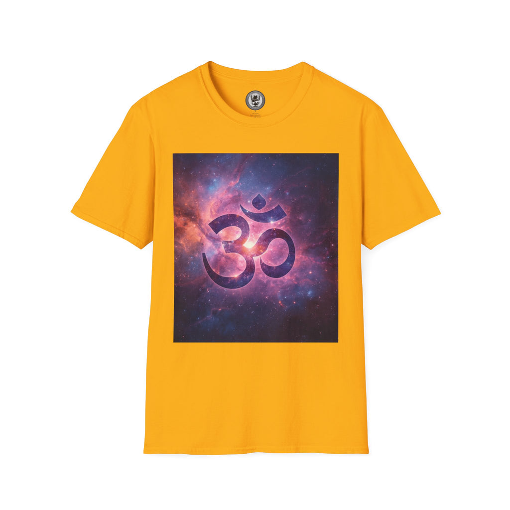 OM Symbol Galaxy T-Shirt — Cosmic Yoga Spiritual Tee