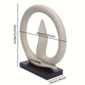 Sandstone Buddha Hand Statue Ornament Table Abstract Art Sculpture Decor White
