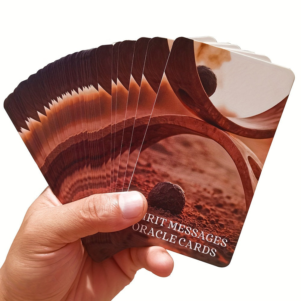 Spirit Messages Oracle Deck - 54-Card Tarot Cards for Love, Career & Spirituality Guidance | Beginner-Friendly with Premium Coated Paper