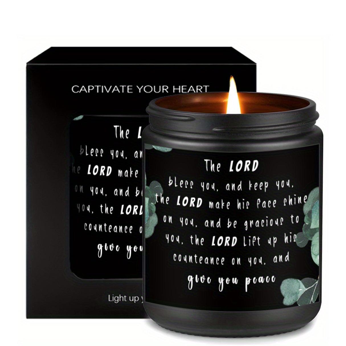 Devotional Prayer Lavender Candle Gifts for Men Women mom dad grandma and grandpa a teacher friend priests goddaughter graduation scripture Christian Birthday Spiritual Encouragement Catholic Jesus Believer Employee Appreciat