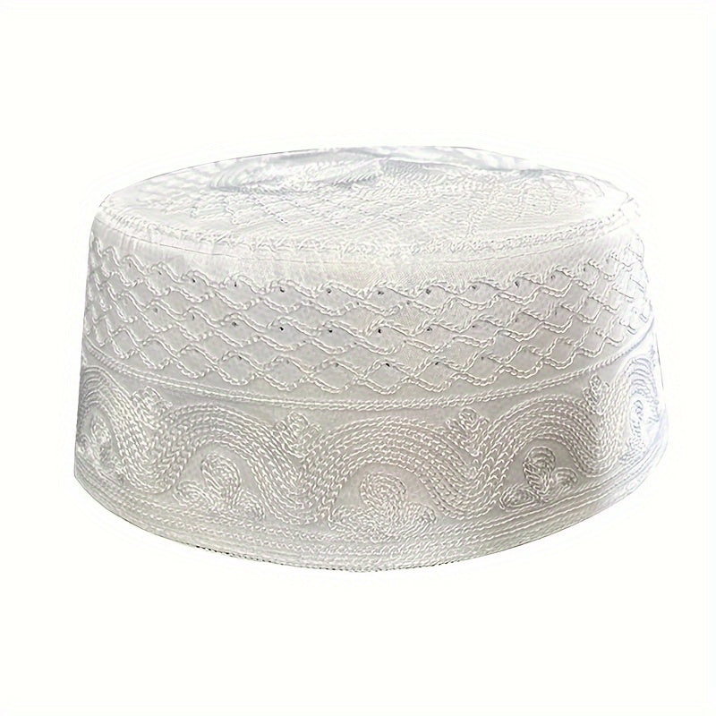 1pc Exquisite Mens Traditional Muslim Eid Hat - Perfect for Celebrations, Inspired by Middle Eastern Culture, Popular in Saudi Arabia and Beyond