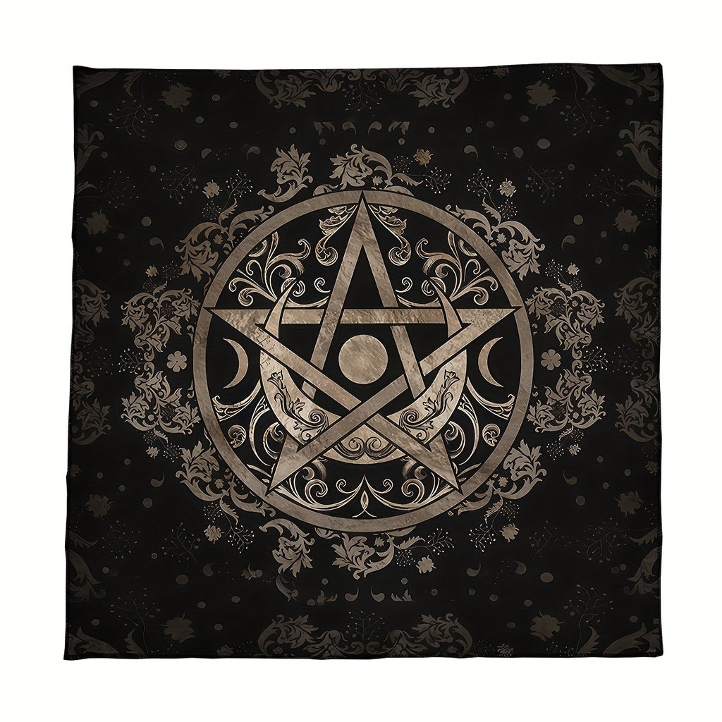 Altar Cloth Tarot Table Cover Starry Twelve Constellations Love Career Oracle Card Tablecloth Moon Tarot Table Cloth Crystal Decorative Divination Witchcraft Astrology Supplies