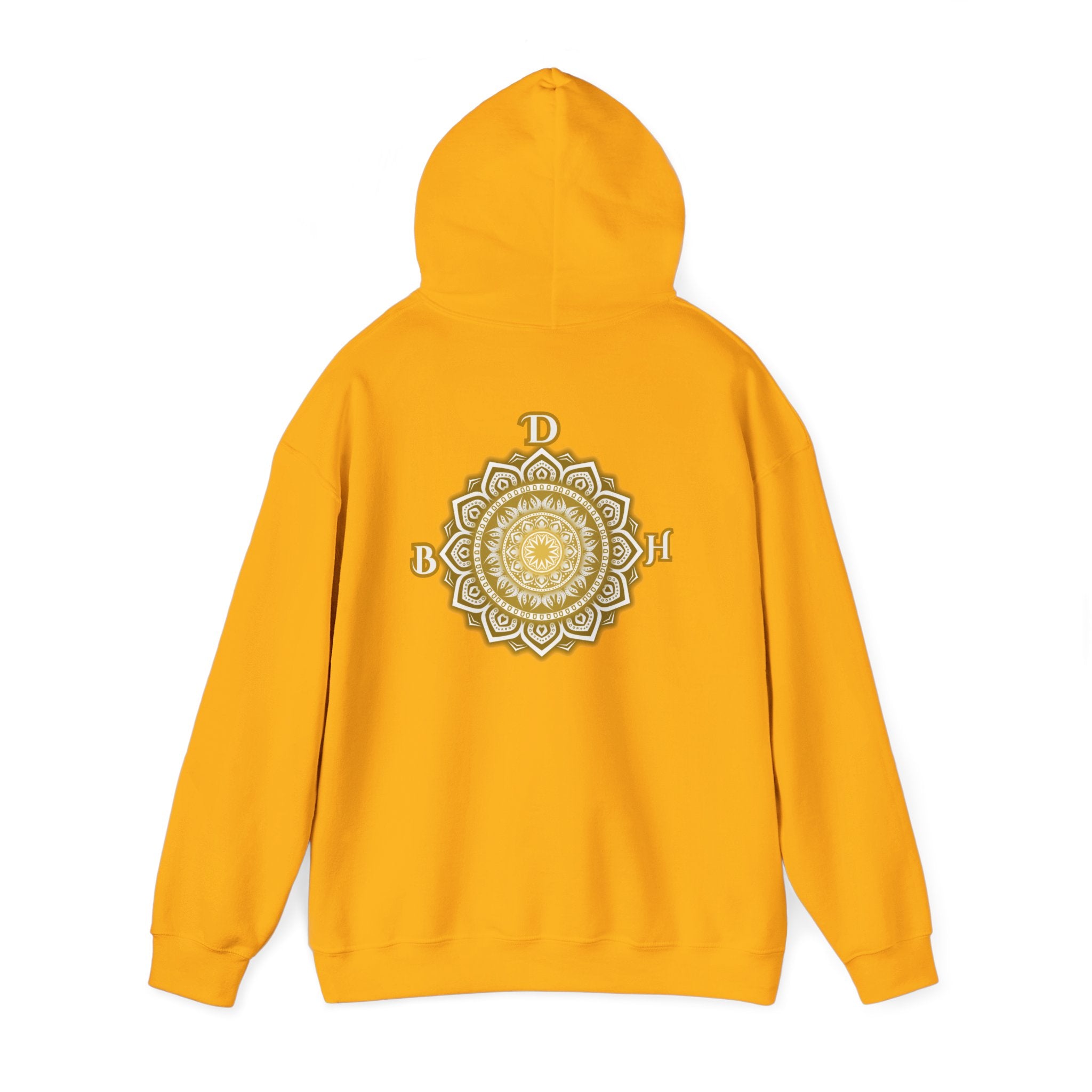 Duds By Hochmah Gold Mandala Unisex Heavy Blend™ Hooded Sweatshirt