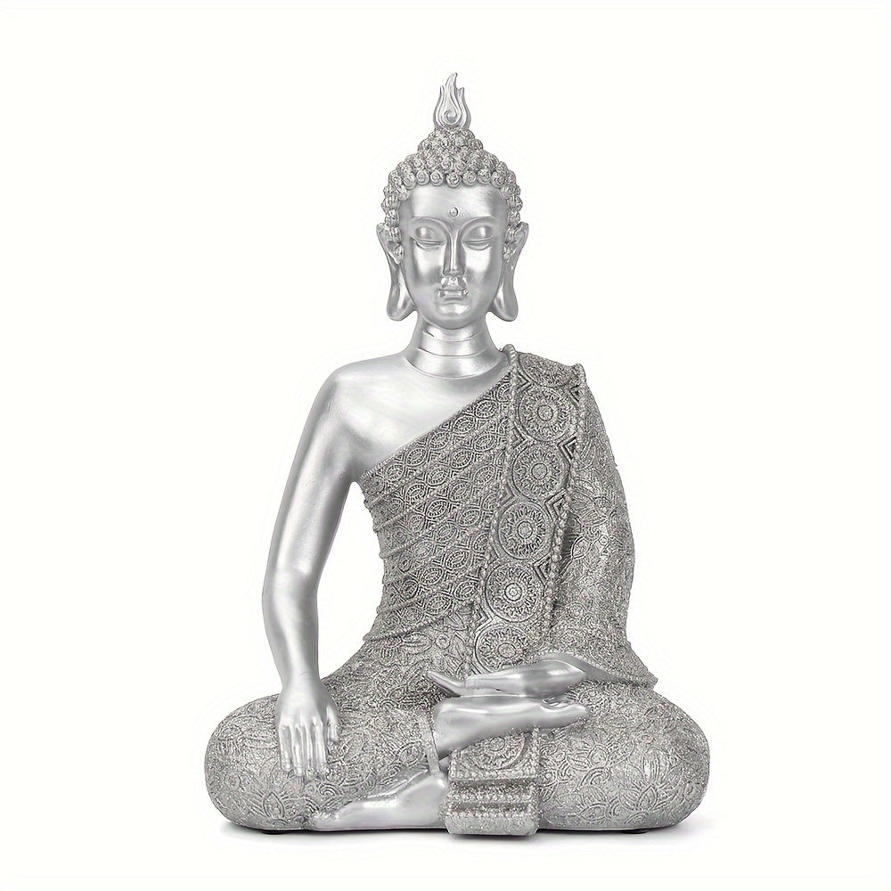 1 Resin Meditating Buddha Statue, Buddha Zen Decor, Artistic Meditation Gift for Home and Office - Ideal for Entryway Display, Perfect Mother'S Day and Autumn/Winter Season Decoration, Statues for Home Decor